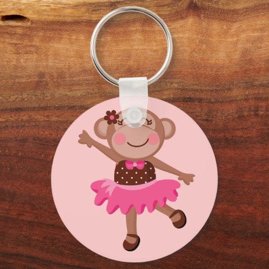 Monkey Ballerina Schlüsselanhänger (Vorderseite)