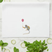 Monkey Ballon Party Geschirrtuch (Gefaltet)