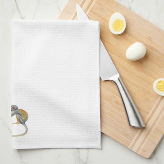 Monkey Ballon Party Geschirrtuch (Viertel Falte)