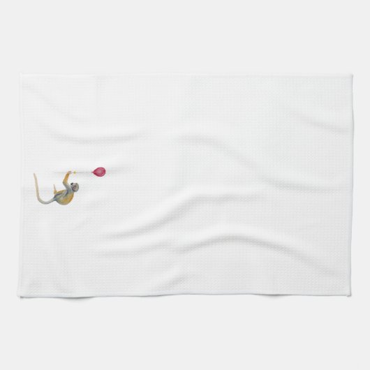 Monkey Ballon Party Geschirrtuch (Horizontal)