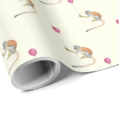 Monkey Balloon Party Gift Wrap by Tonkinson Geschenkpapier (Rolleneckpunkt)