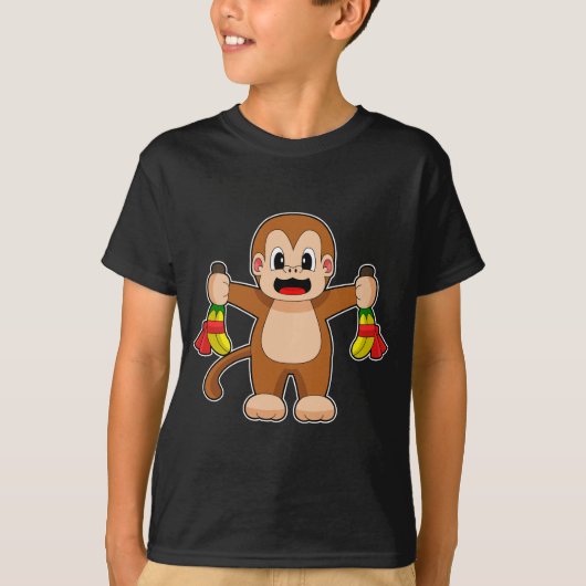 Monkey Banana Birthday T-Shirt (Vorderseite)