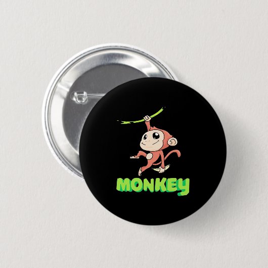 Monkey Banana Button (Vorne & Hinten)