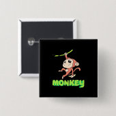 Monkey Banana Button (Vorne & Hinten)