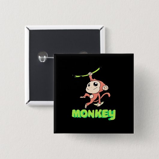 Monkey Banana Button (Vorne & Hinten)