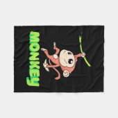 Monkey Banana Fleecedecke (Vorderseite (Horizontal))