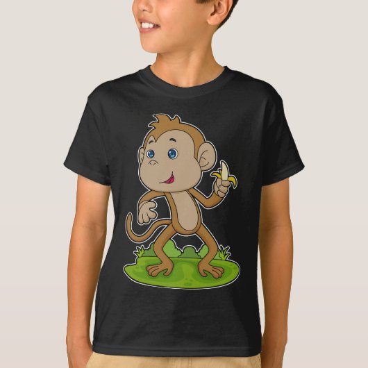 Monkey Banana Fruit T-Shirt (Vorderseite)