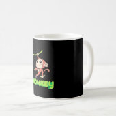 Monkey Banana Kaffeetasse (VorderseiteRechts)