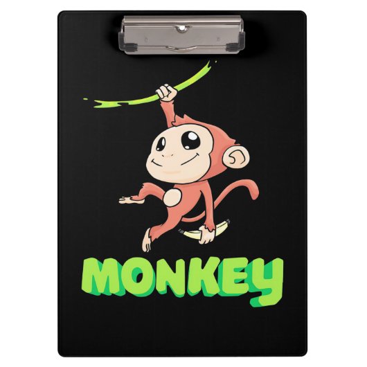 Monkey Banana Klemmbrett (Vorderseite)