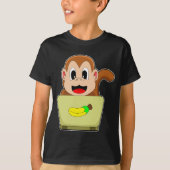 Monkey Banana Laptop T-Shirt (Vorderseite)