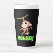 Monkey Banana Milchtasse (Vorderseite)