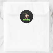 Monkey Banana Runder Aufkleber (Tasche)