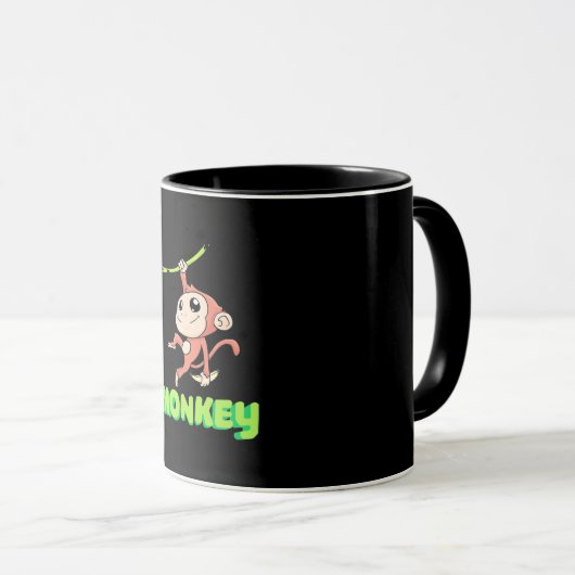 Monkey Banana Tasse (VorderseiteRechts)