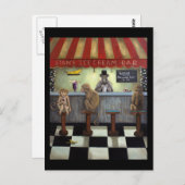 Monkey Bar Postkarte (Vorne/Hinten)