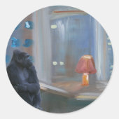 Monkey Bar Runder Aufkleber (Vorderseite)