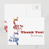 Monkey Barrel Danke, Postcard Postkarte (Vorne/Hinten)