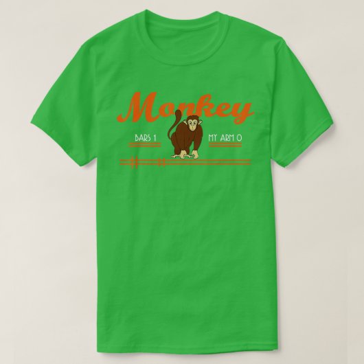 Monkey Bars 0 My Arms 1 Monkey Gifts T-Shirt (Design vorne)