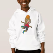 Monkey Basketball-Spieler Basketball Hoodie (Vorderseite)