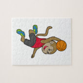 Monkey Basketball-Spieler Basketball Puzzle (Horizontal)