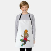 Monkey Basketball-Spieler Basketball Schürze (Getragen)