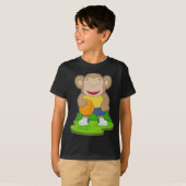 Monkey Basketball-Spieler Basketball T-Shirt (Vorne ganz)