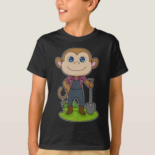 Monkey Bauer Shovel T-Shirt (Vorderseite)