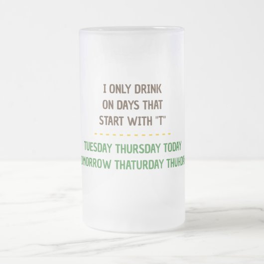 Monkey Beer Stein Mattglas Bierglas (Mittel)