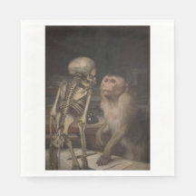 Monkey Before a Skeleton (von Gabriel von Max)