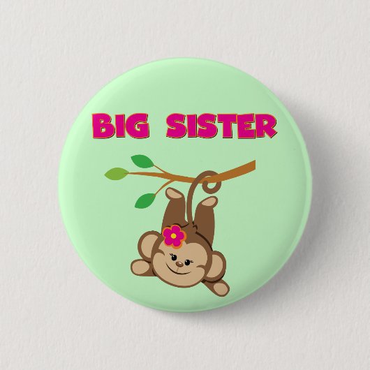 Monkey Big Sister Button (Vorderseite)