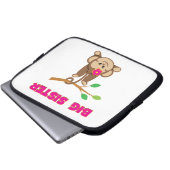 Monkey Big Sister Laptopschutzhülle (Vorne Knopf)