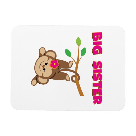 Monkey Big Sister Magnet (Horizontal)