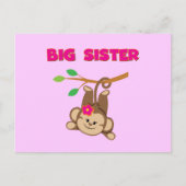 Monkey Big Sister Postkarte (Vorderseite)
