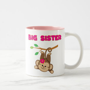 Monkey Big Sister Zweifarbige Tasse