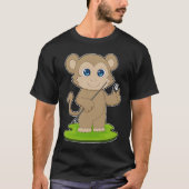 Monkey Billiards Queue Sport T-Shirt (Vorderseite)