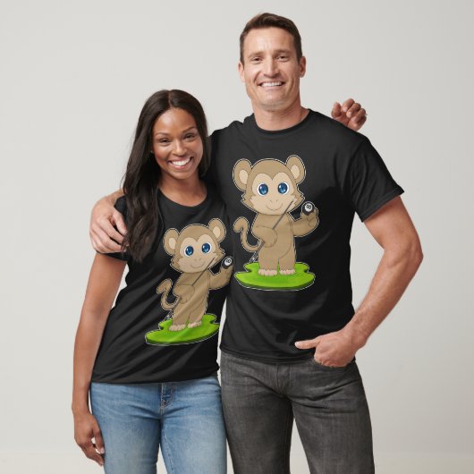 Monkey Billiards Queue Sport T-Shirt (Unisex)