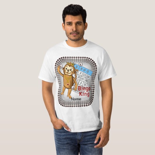 Monkey Bingo King T - Shirt (Vorne ganz)