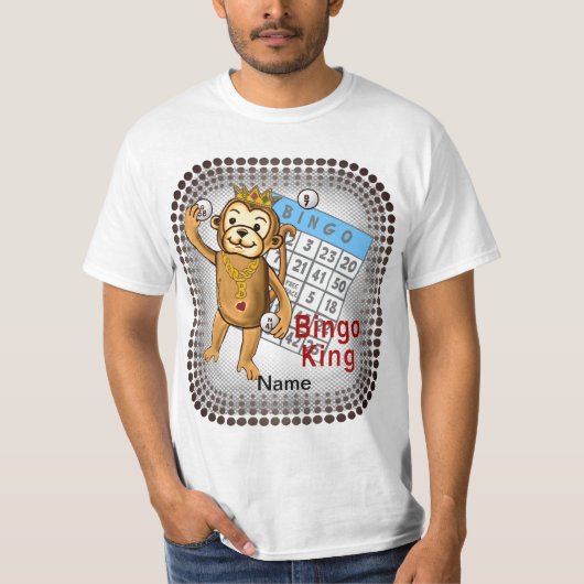 Monkey Bingo King T - Shirt (Vorderseite)