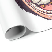 Monkey Bird Geschenkpapier (Rolleneckpunkt)