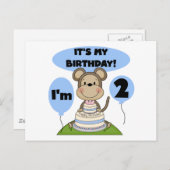 Monkey Birthday Boy 2. Shirts und Geschenke Postkarte (Vorne/Hinten)