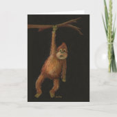 Monkey Birthday Card Karte (Vorderseite)