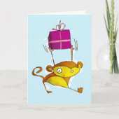 Monkey Birthday Card Karte (Vorderseite)