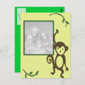 MOnkey Birthday Foto Postkarte (Vorne/Hinten)