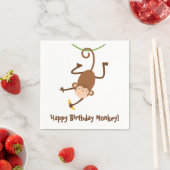 Monkey Birthday Napkins Serviette (Beispiel)