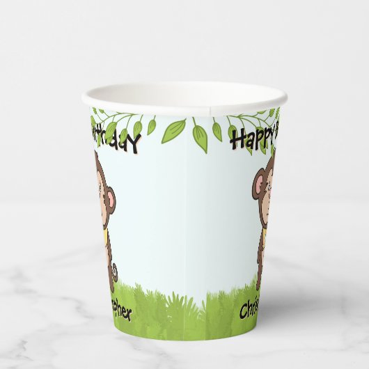 Monkey Birthday Pappbecher (Rechts)