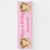 Monkey Birthday Party Banner (Vertikal)