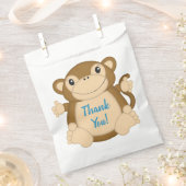Monkey Birthday Party Blue Geschenktütchen (Ausgeschnitten)