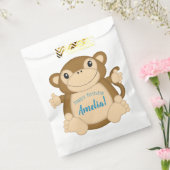 Monkey Birthday Party Blue Geschenktütchen (Versiegelt)