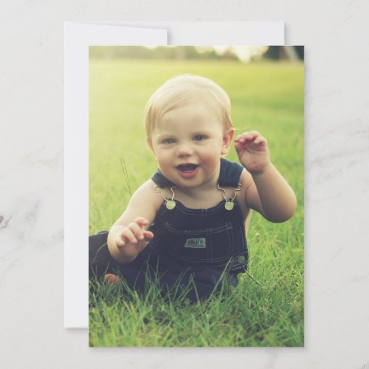 Monkey Birthday Party Einladung (Rückseite)