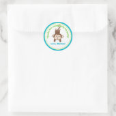 Monkey Birthday Party Gefallen Stickers (Tasche)
