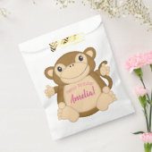 Monkey Birthday Party Pink Geschenktütchen (Versiegelt)